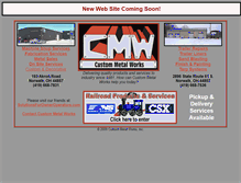 Tablet Screenshot of custommetal-inc.com